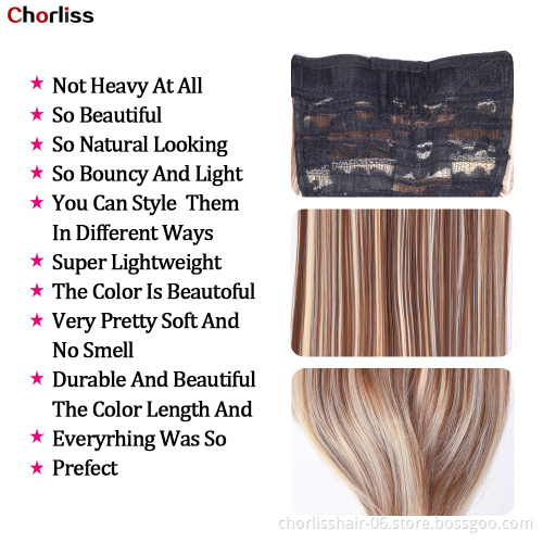 Top Quality Natural Color Chorliss Goddess Long Straight With Wrap Around Japanese Synthetic Fiber High Ponytail Hair Extension